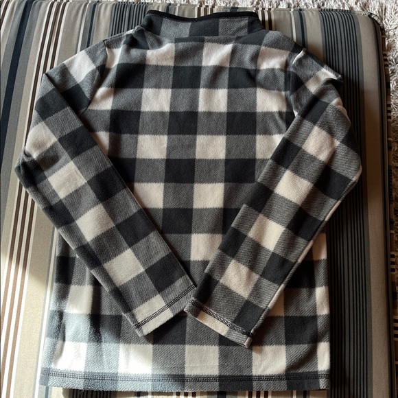 Boys black & red and gray & white fleece quarter zip pullover size 10/12 - Picture 9 of 9